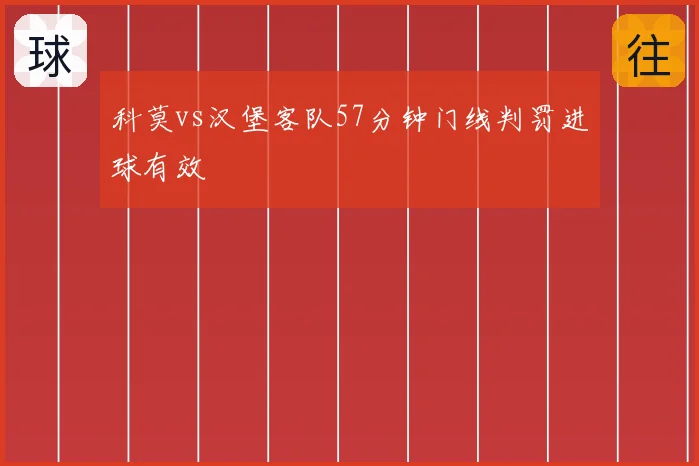 科莫vs汉堡客队57分钟门线判罚进球有效